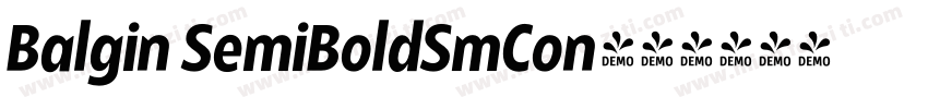Balgin SemiBoldSmCon字体转换
